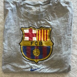 Nike FCB (Futbol Club Barcelona) Logo Tee- EUC size S